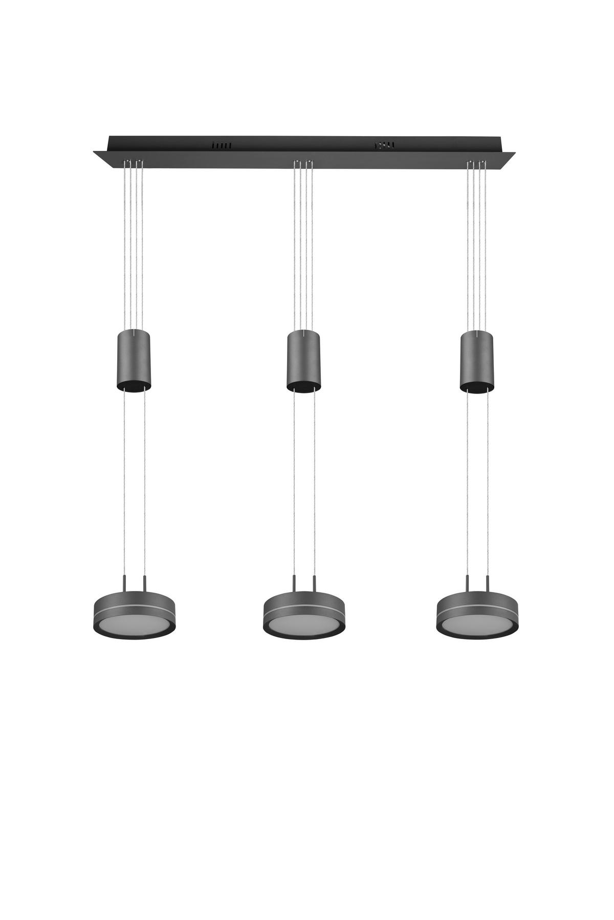LAMPA WISZĄCA LED 326510342 FRANKLIN - antracytowy/biały, Lifestyle, tworzywo sztuczne/metal (85/14/180cm) - Trio Leuchten