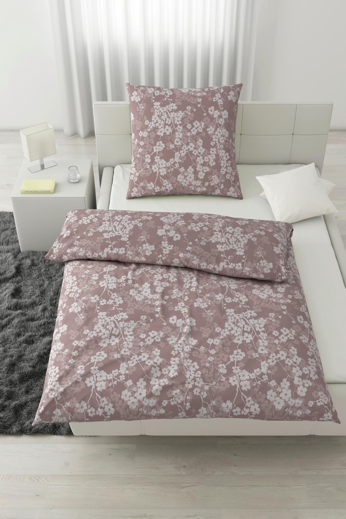 Bettwäsche Catrin Mauve ca. 135x200cm - Mauve, LIFESTYLE, Textil (135/200cm) - Modern Living