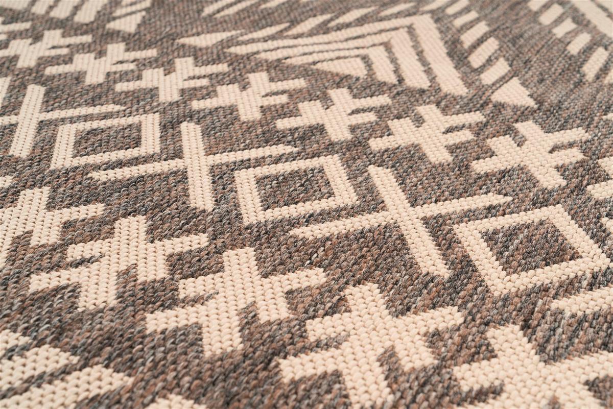 LÄUFER SPLASH 500 BRAUN / CREME - Creme/Braun, Konventionell, Textil (80/150cm) - Kayoom