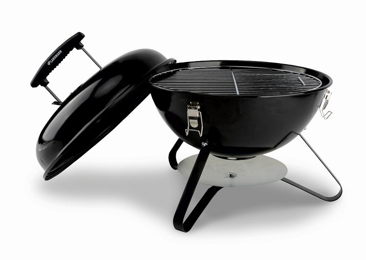GRILL KULISTY 19563 - czarny, Basics, tworzywo sztuczne/metal (36/36/38cm) - Landmann