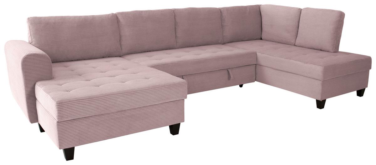 Canapea modulara MORITZ - roz, Trend, textil (155/324/178cm) - Modern Living