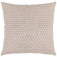 Zierkissen Ameline in Taupe, ca. 45x45cm - Taupe, ROMANTIK / LANDHAUS, Textil (45/45cm) - ZANDIARA