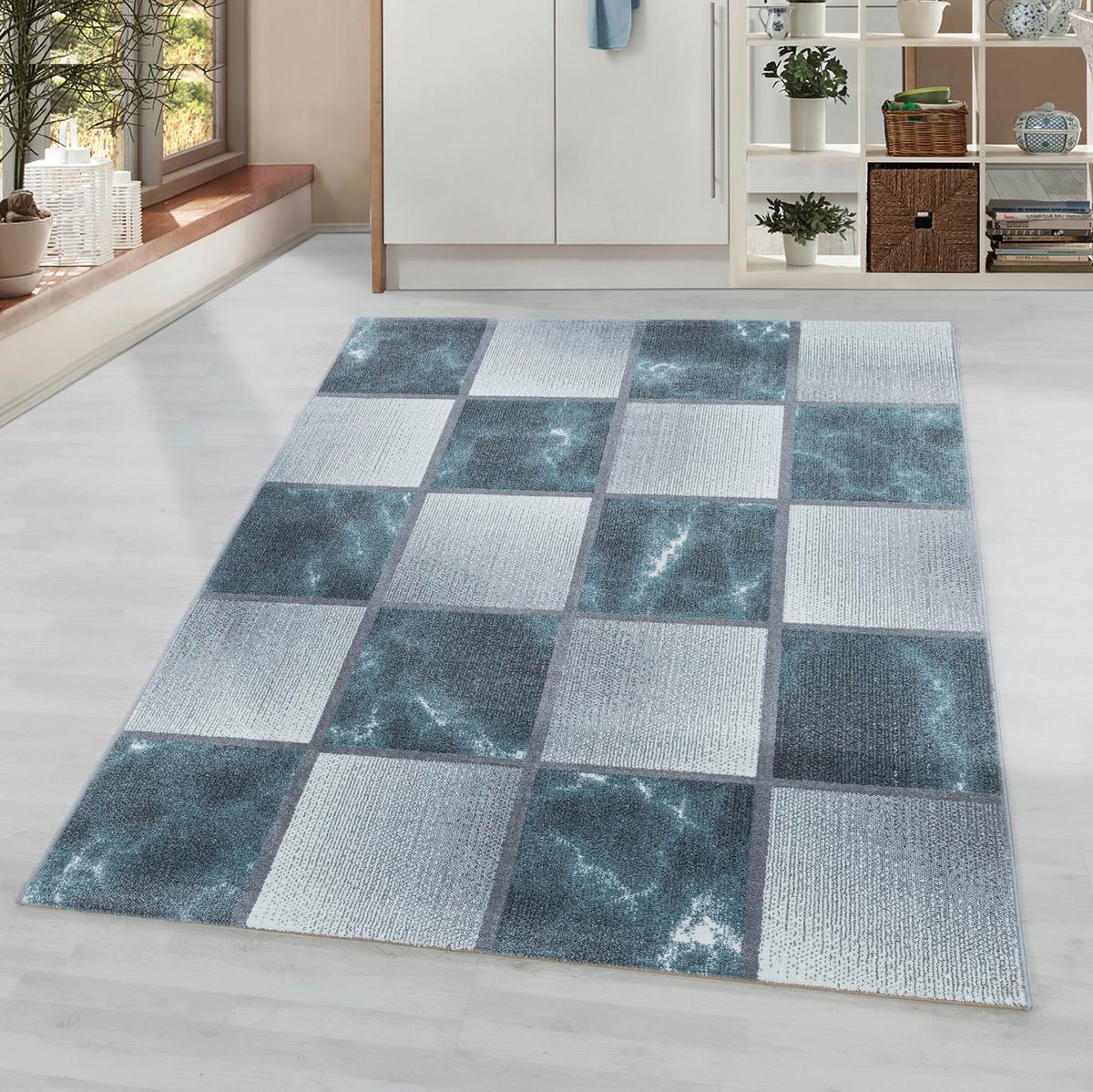 Webteppich Ottawa Blau ca. 140x200cm - Blau, Design, Textil (140/200cm)