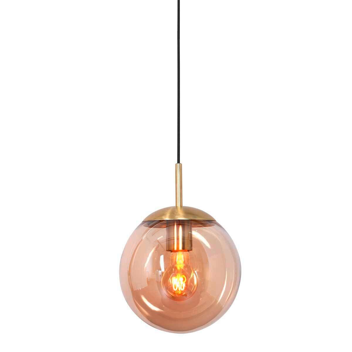 LAMPA WISZĄCA 3498ME BOLLIQUE - kolor mosiężny, Konventionell, metal/szkło (30/180cm)