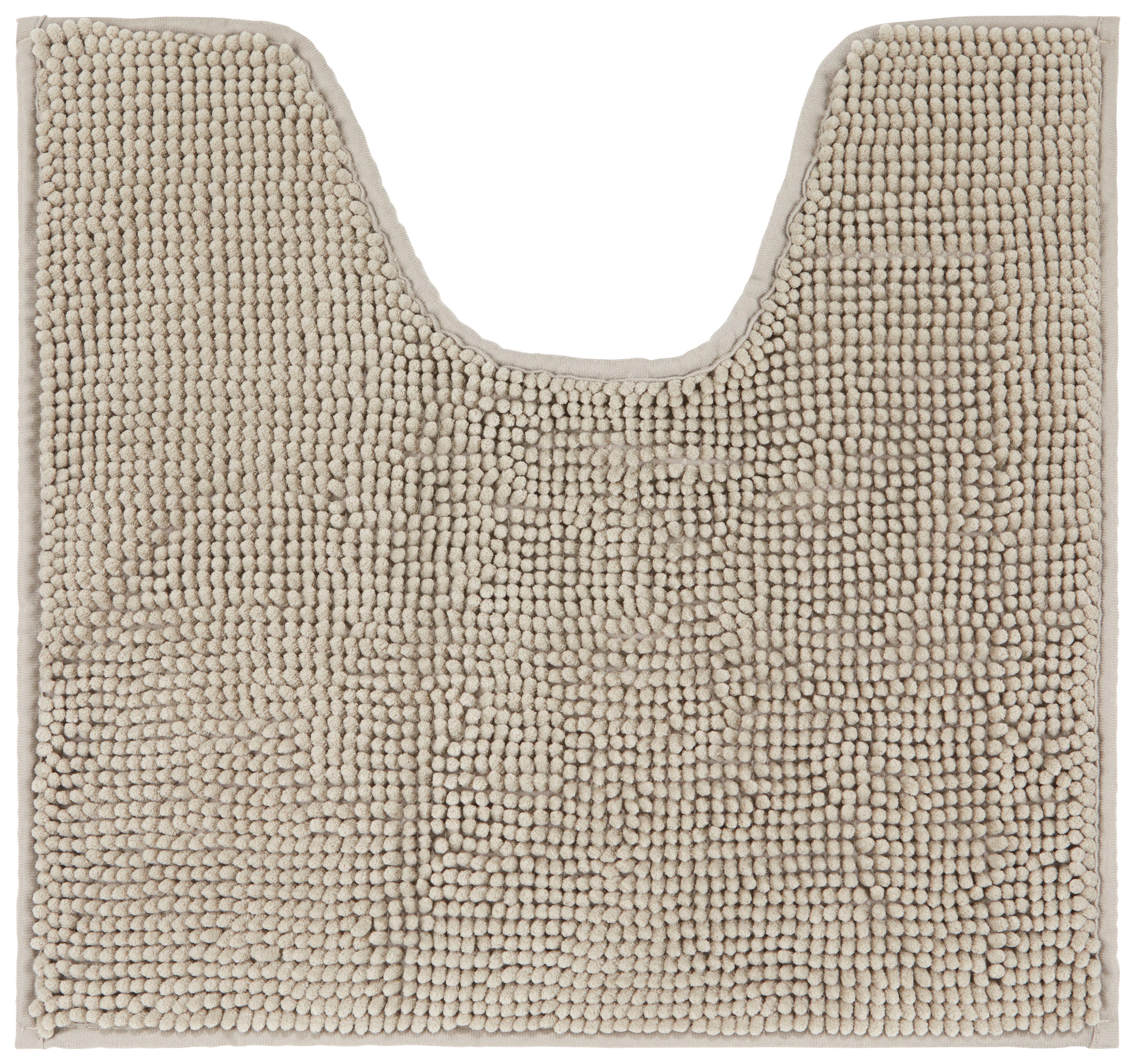Covoraș pentru WC Nelly - taupe, textil (50/50cm) - Modern Living