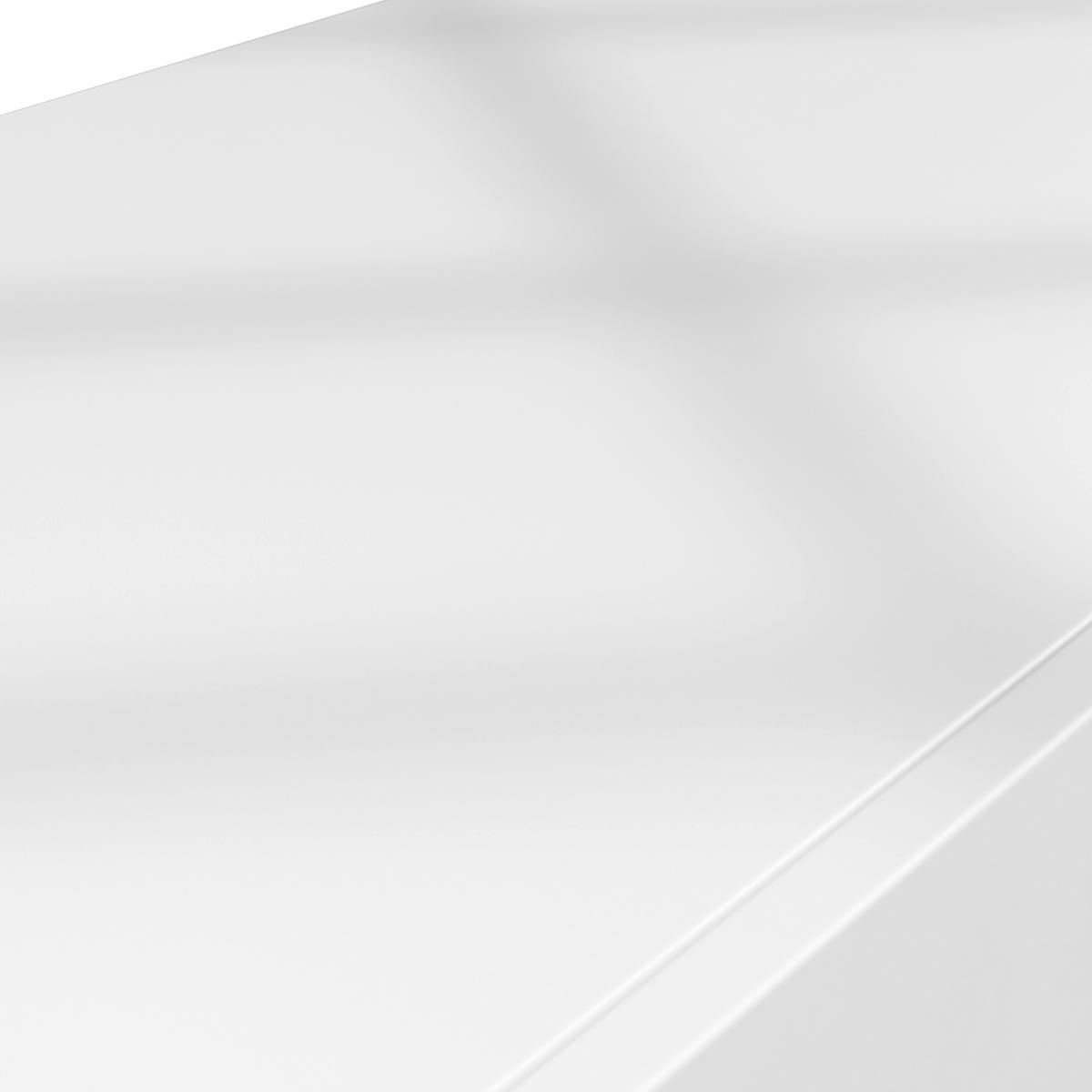 Konsolentisch Finn Weiß Metall/MDF - Weiß, MODERN, Holzwerkstoff/Metall (120/78/40cm) - Bessagi Home