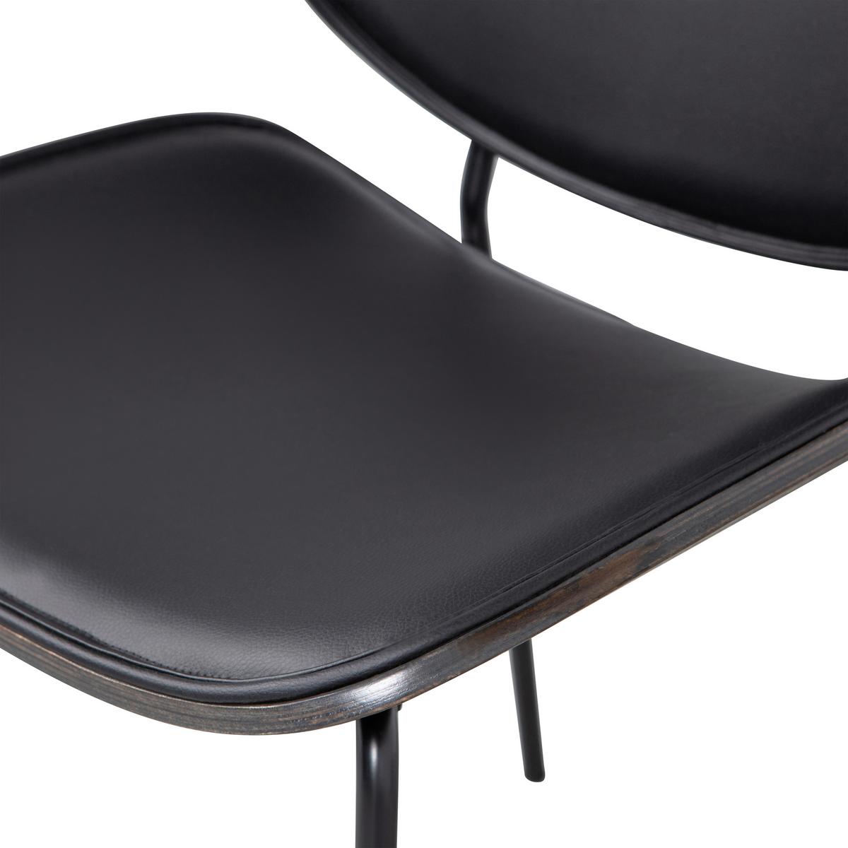 Stuhl-Set Close in Schwarz B: 49cm - Schwarz, MODERN, Holz/Textil (49/80/57cm) - Livetastic
