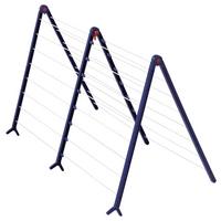 SUSZARKA NA PRANIE NA WANNĘ 81702 - niebieski/biały, Basics, tworzywo sztuczne (96-189/68/70cm) - Leifheit