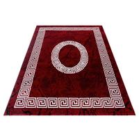 Webteppich Plus Rot ca. 140x200cm - Rot/Weiß, Basics, Textil (140/200cm) - Ayyildiz 