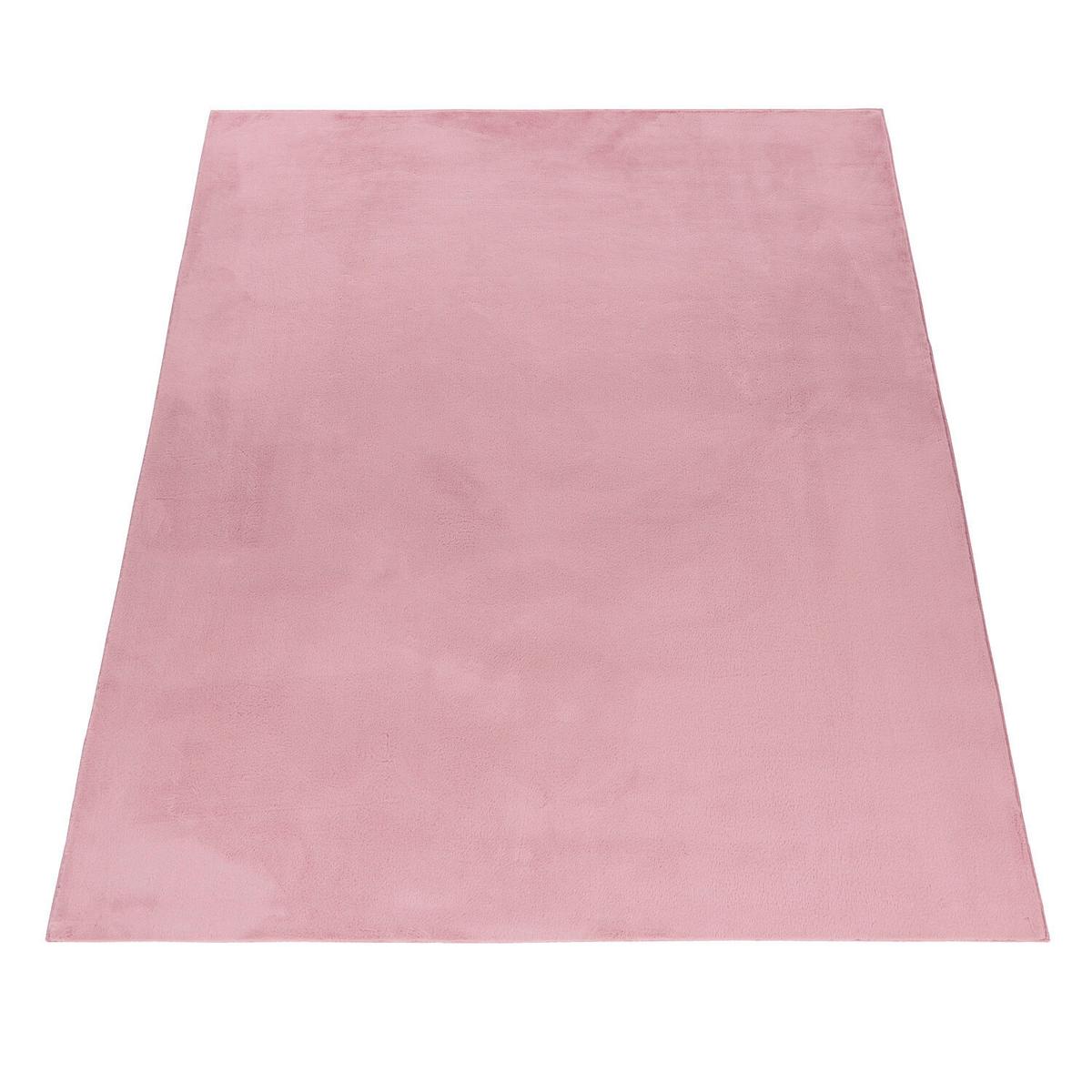 Hochflorteppich Pouffy Rosa ca. 80x250cm - Rosa, Basics, Textil (80/250cm)