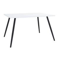 Pisalna Miza Salia, Bela, Črna, 110x80cm - črna/bela, Moderno, kovina/leseni material (110/80/70cm) - MID.YOU