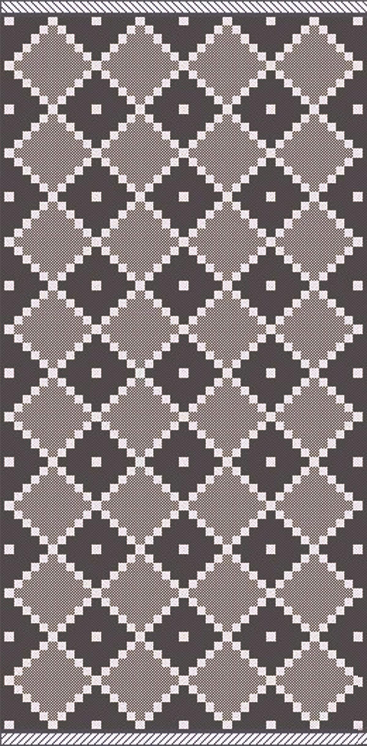 Flachwebeteppich Phoenix 1 in Grau ca. 80x150cm - Anthrazit/Grau, Modern, Textil (80/150cm) - Modern Living