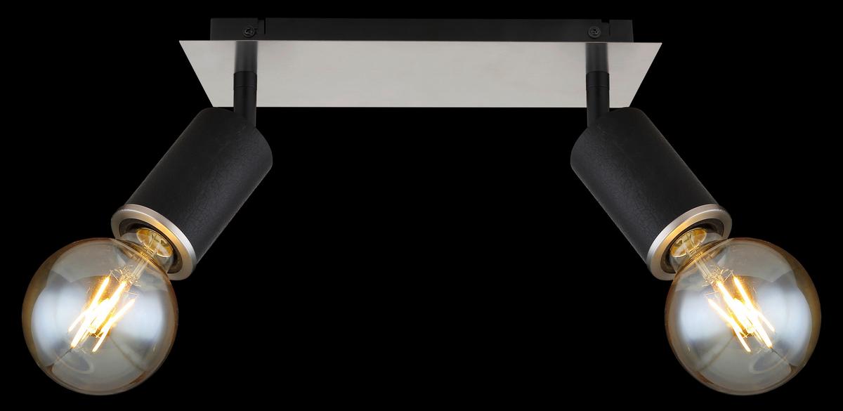 Reflektor Joseba - boje nikla/crna, Basics, drvo/metal (31/10/18cm) - Globo