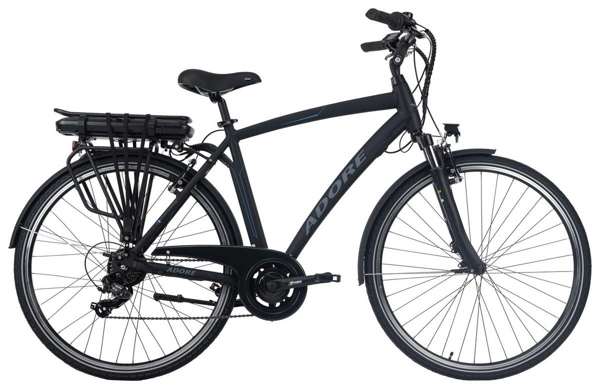 Elektrofahrrad Alu-city Herren Adore 28" 113e - Schwarz, Design, Metall - Atrigo
