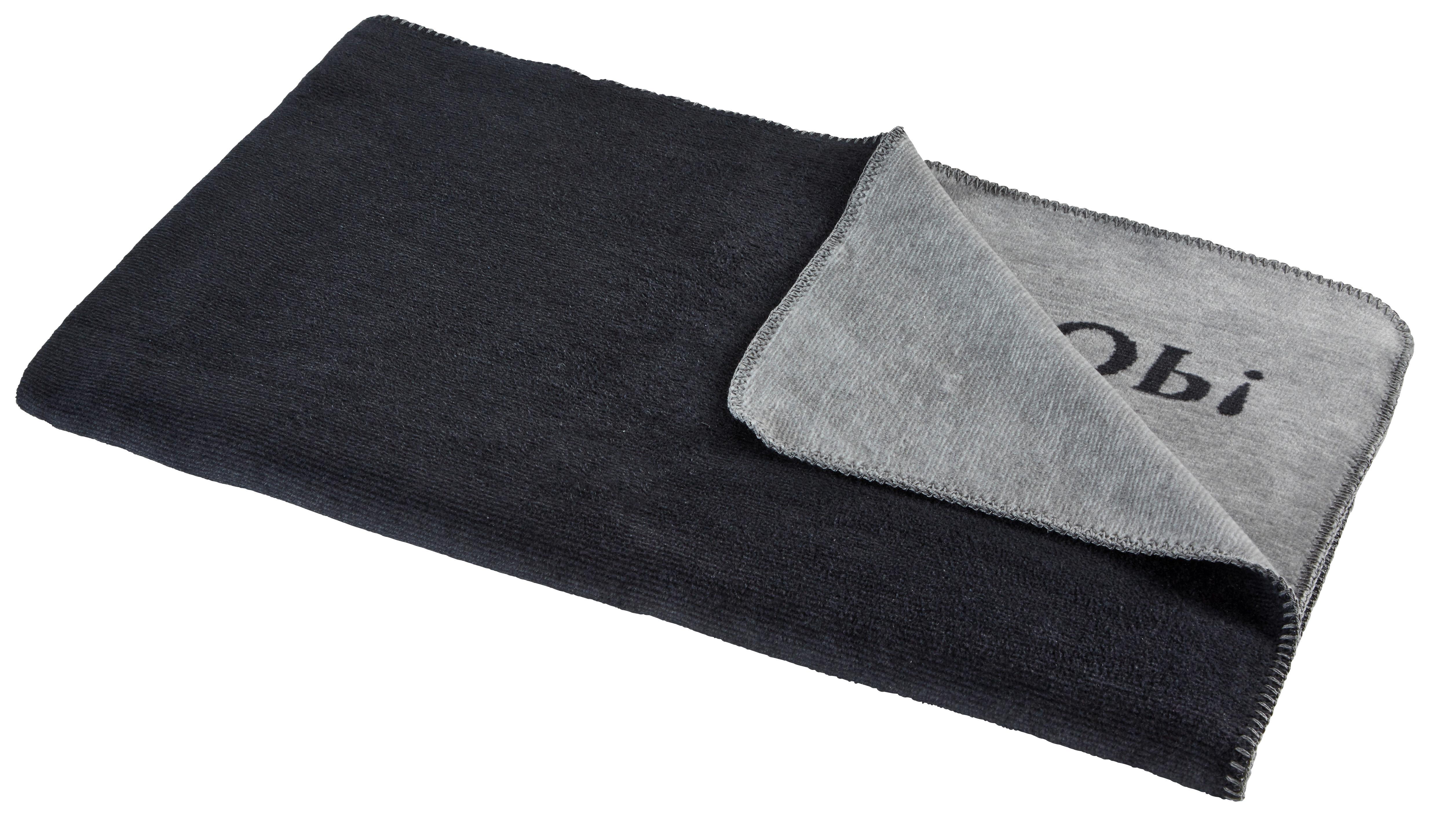 KOC DOMOWY JOOP! MELANGE-DOUBLEFACE - czarny/kolor grafitowy, Design, tkanina (150/200cm) - Joop!