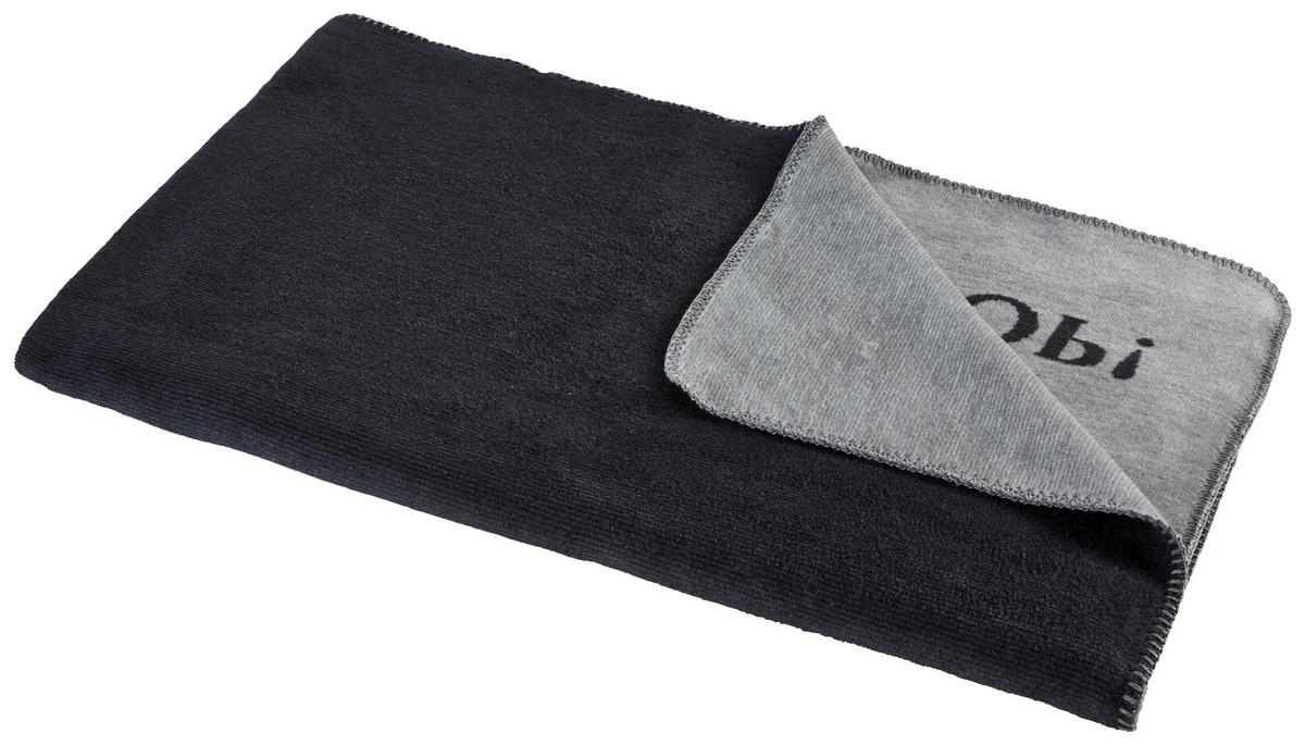 KOC DOMOWY JOOP! MELANGE-DOUBLEFACE - czarny/kolor grafitowy, Design, tkanina (150/200cm) - Joop!