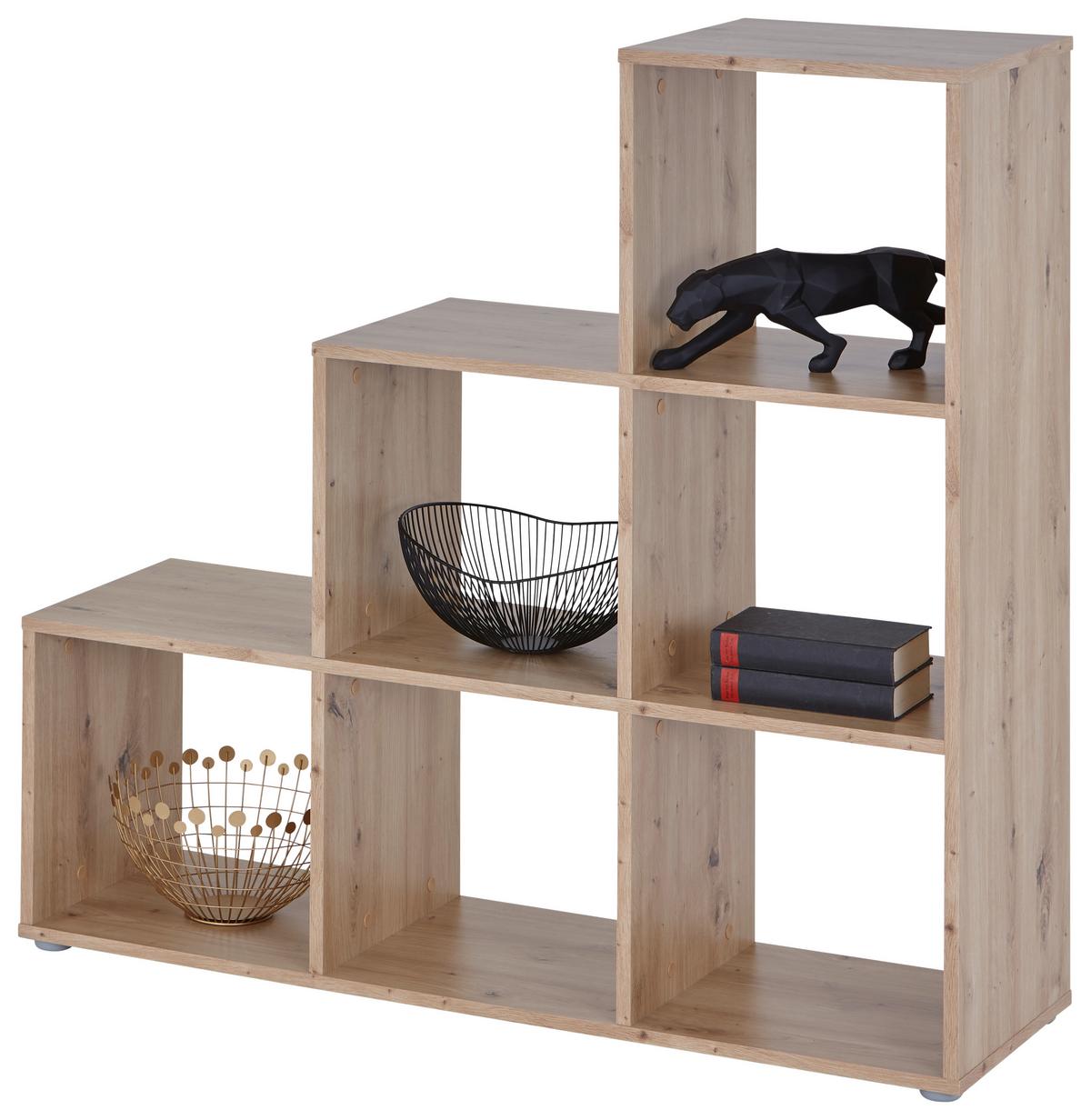 Separator de cameră PISA 3 - culoare lemn stejar, Modern, material pe bază de lemn (112/113/35cm) - Modern Living