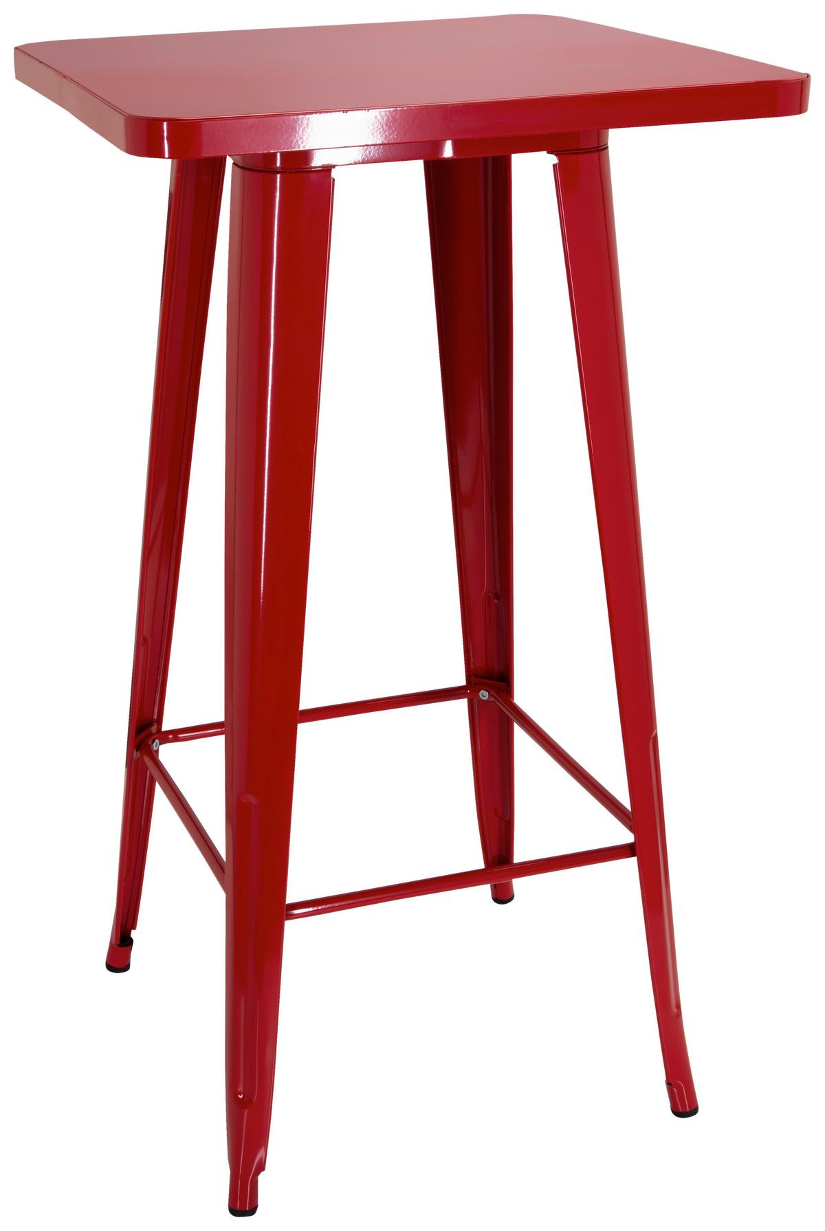 Barska Miza Vantaggio High T, Rdeča - rdeča, Basics, kovina (60/60/103,5cm) - MID.YOU