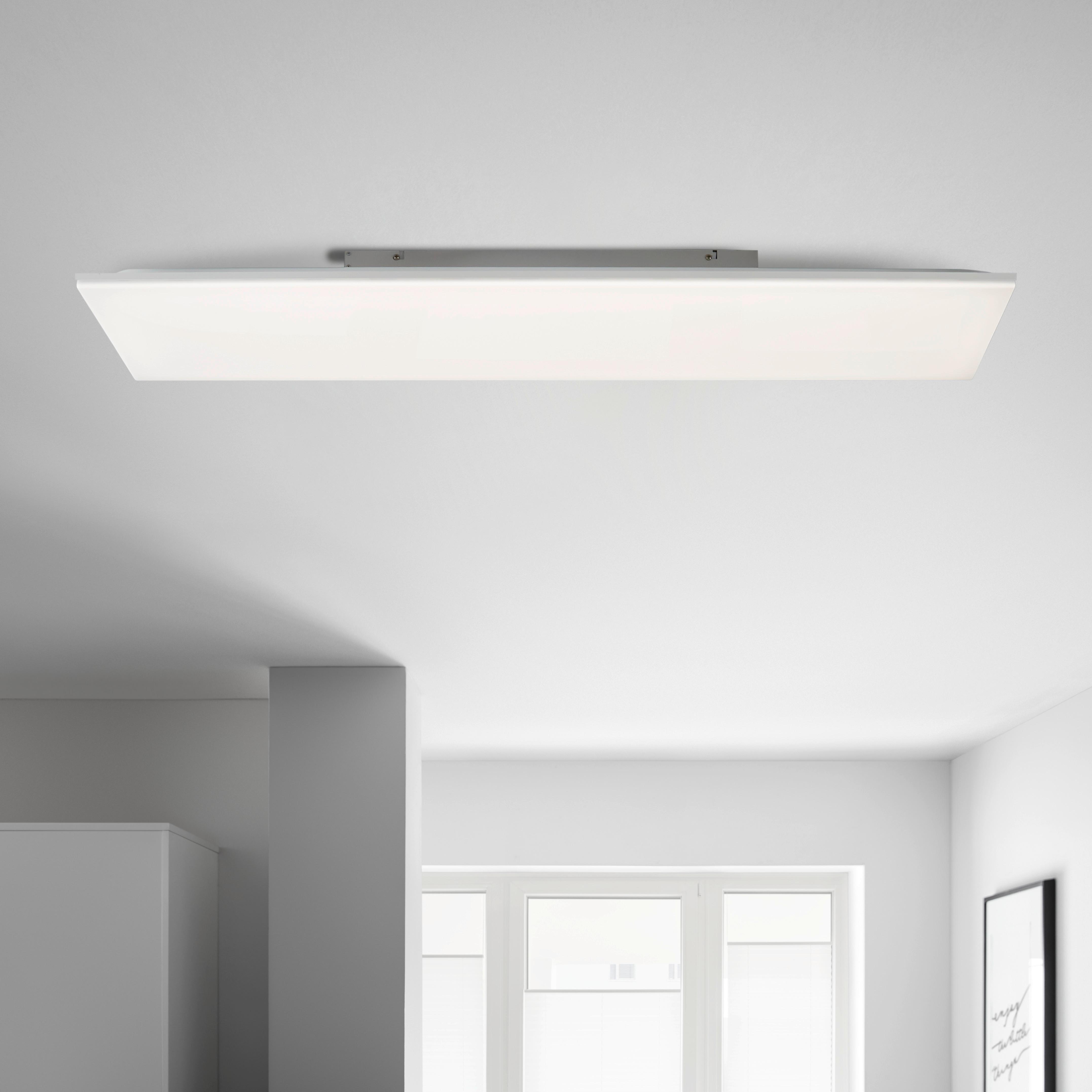 LED Mennyezeti Lámpa Ramsi 120/30 - Fehér, konvencionális, Műanyag/Fém (120/30/8cm) - Premium Living