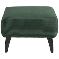Hocker Colori Dunkelgrün Cord - Dunkelgrün/Schwarz, MODERN, Holz/Textil (66/44/66cm) - MID.YOU