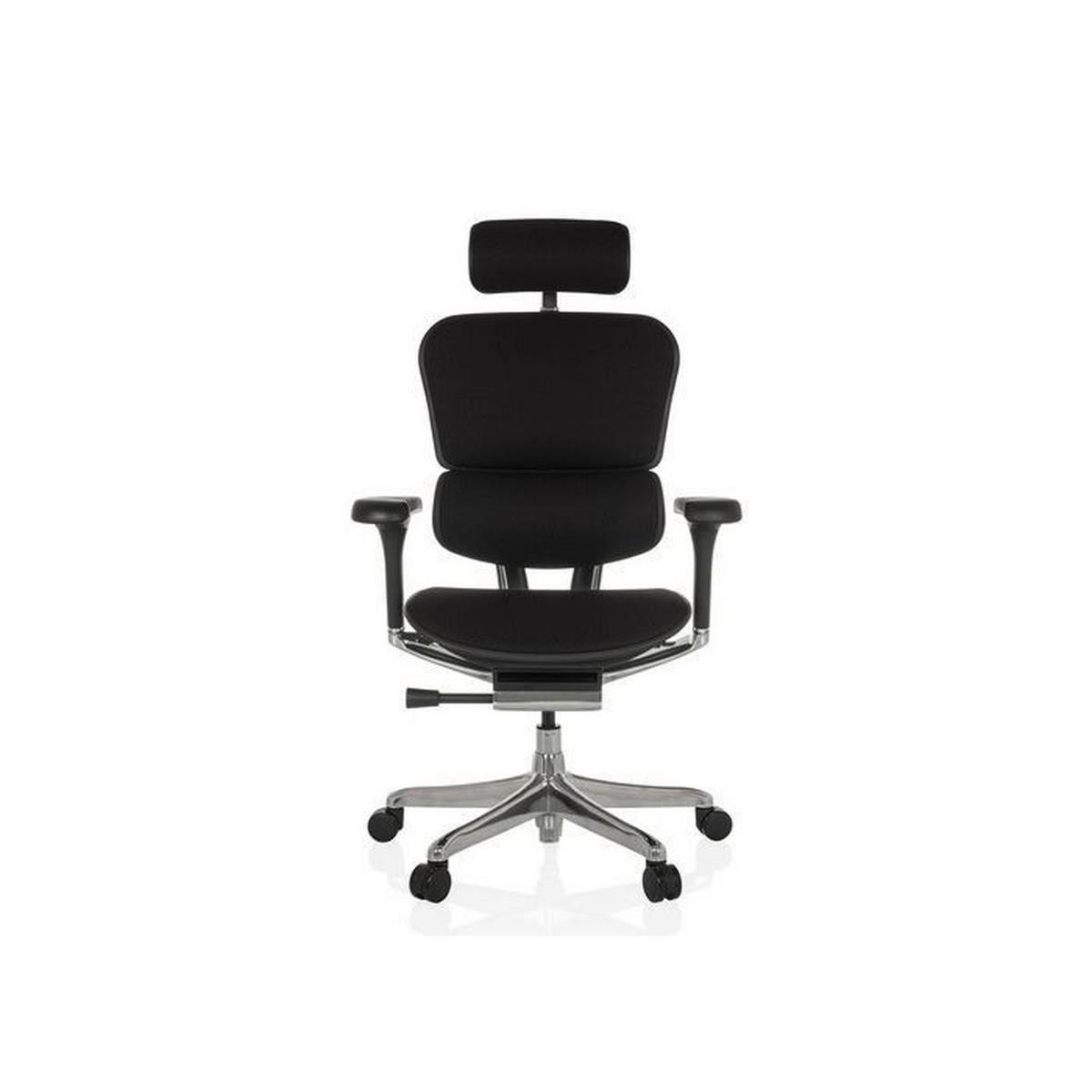 Pisarniški Stol Ergohuman Gen2, Črna - srebrne barve/črna, Moderno, kovina/umetna masa (78/117-136/64cm) - MID.YOU