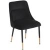 Stol Wl6.997 - zlate barve/črna, Design, kovina/tekstil (49/85/56cm) - Livetastic