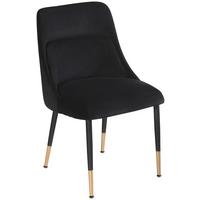 Stol Wl6.997 - zlate barve/črna, Design, kovina/tekstil (49/85/56cm) - Livetastic