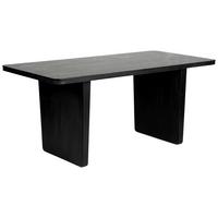 Esstisch Leon Schwarz Mangoholz - Schwarz, MODERN, Holz/Stein (175/76/85cm) - Premium Living