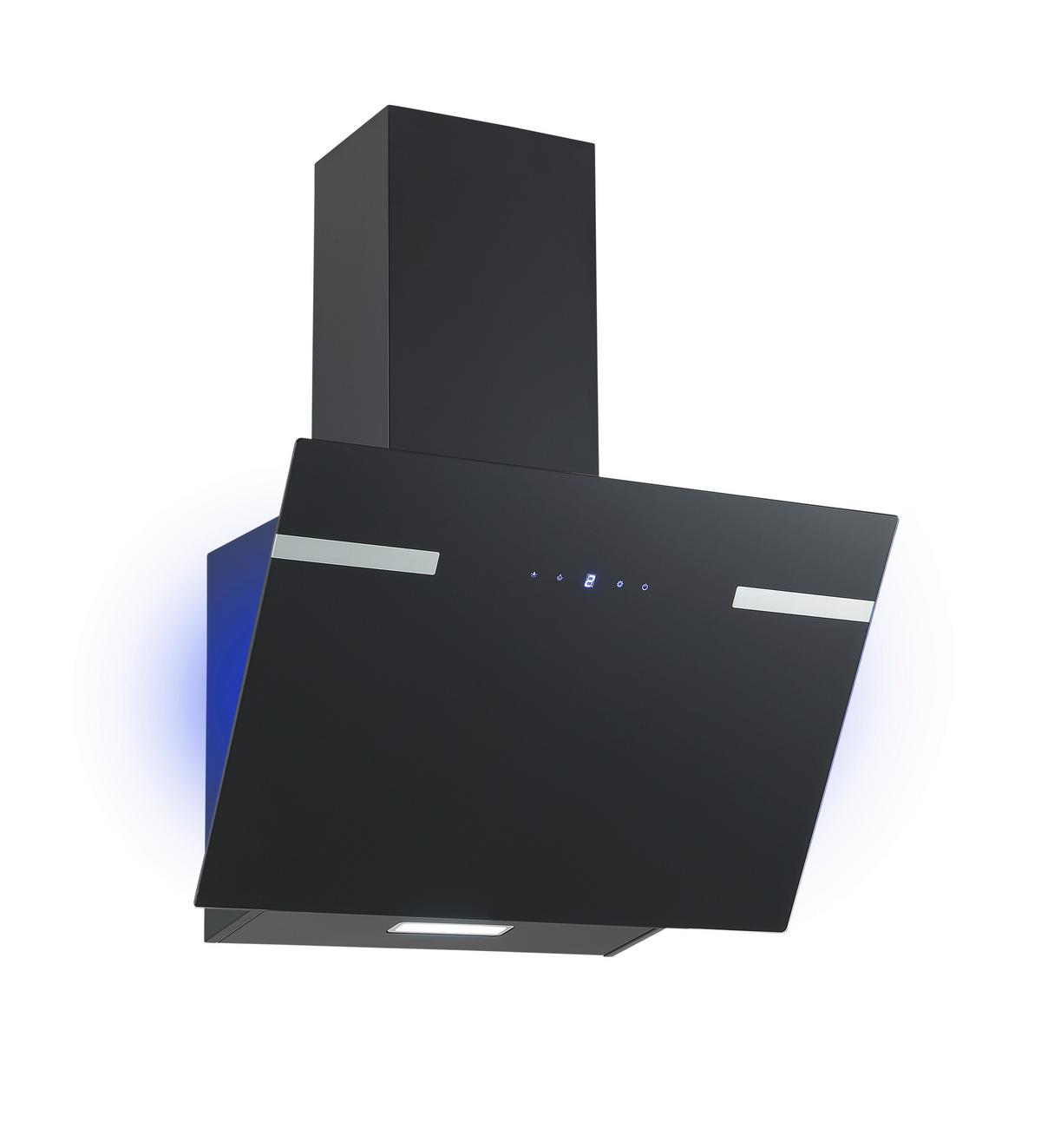 Kuhinjska Napa Solea, 60cm - črna, Trend, kovina/steklo (60/76,4-114,4/38,2cm) - Respekta