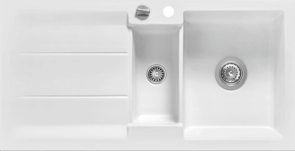 Einbauspüle Genea 100 in Polar - Weiß, Keramik (100/51cm) - Systemceram