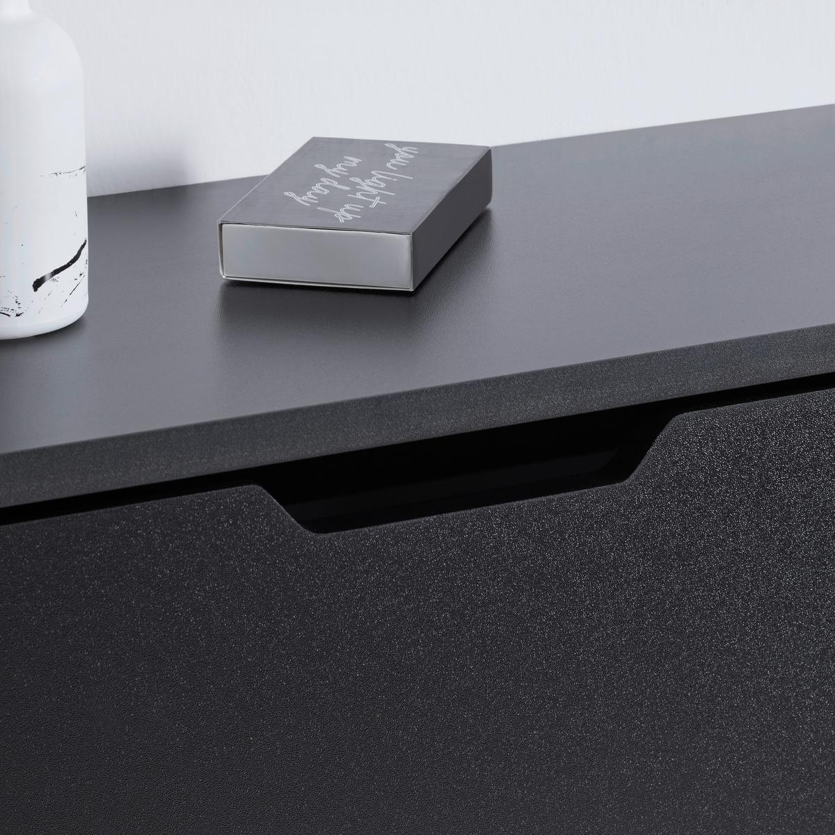 Schuhkipper Rudi in Schwarz - Schwarz, KONVENTIONELL, Holzwerkstoff (60/118/24cm) - Mömax