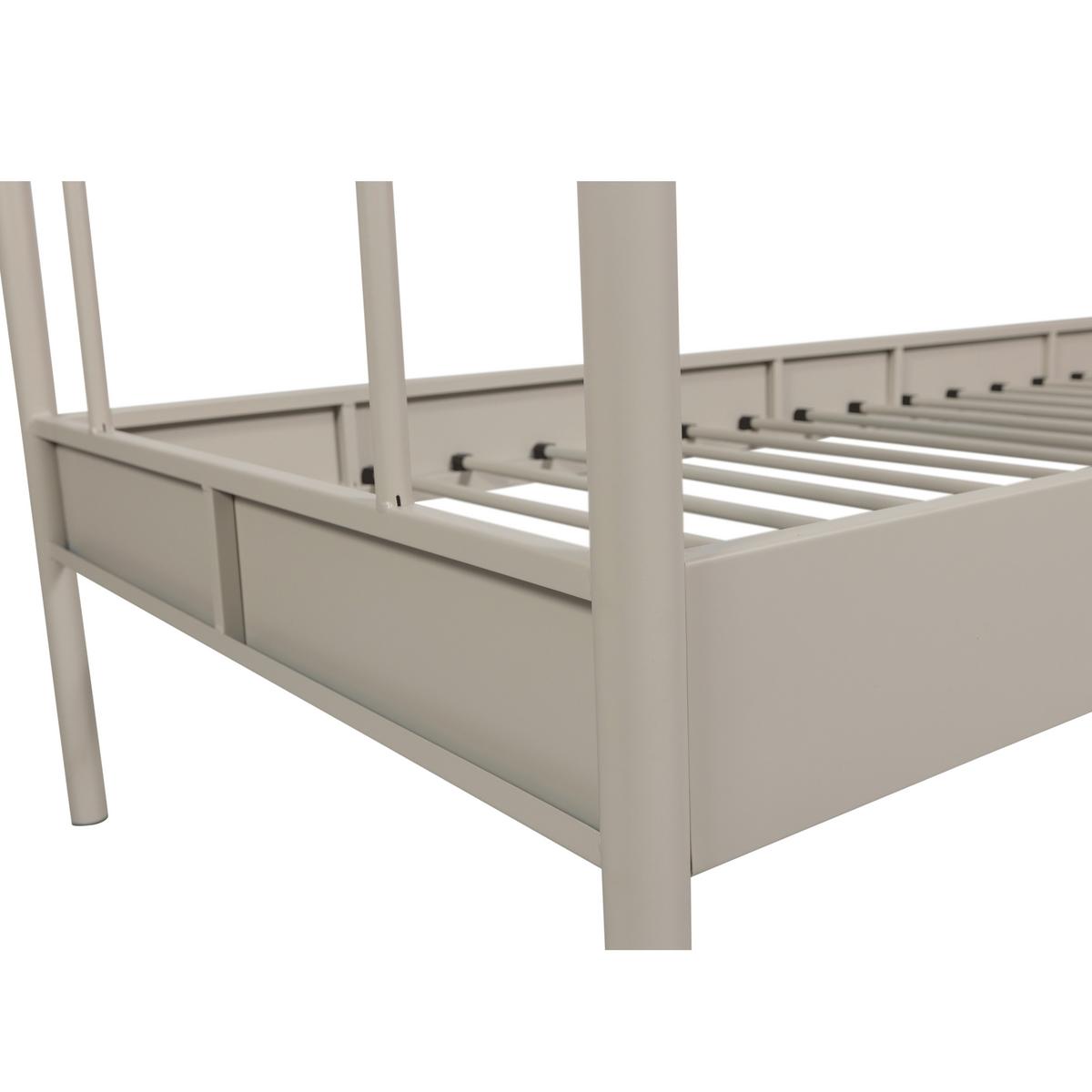 Metallbett Mata Sandfarben ca. 90x200 cm - Sandfarben, Basics, Metall (90/200cm) - MID.YOU