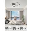 LED-TAKLAMPA STAR - svart, Modern, metall/plast (64,5/74,5/14cm) - Mömax