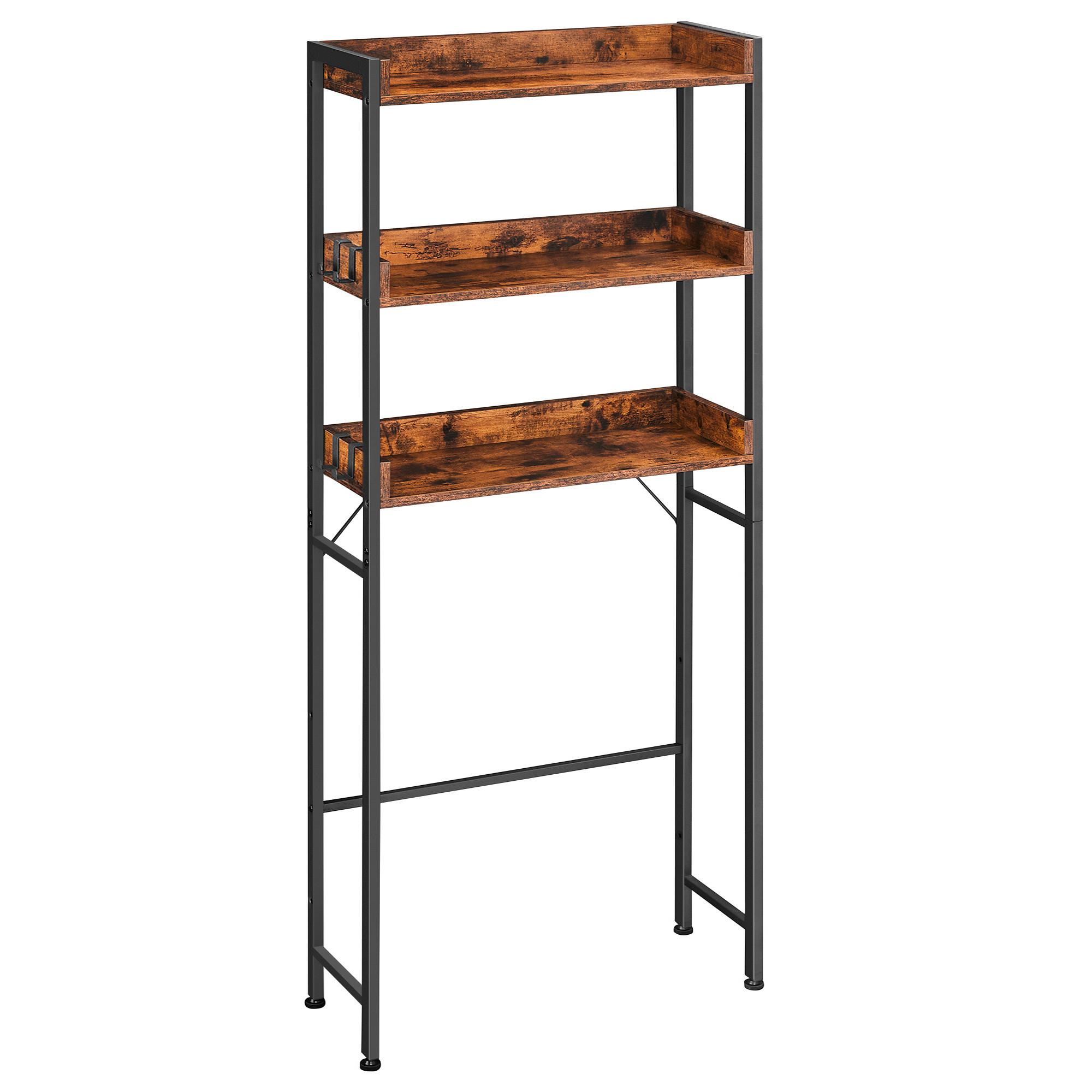 WASCHMASCHINENSCHRANK BTS002B01V1 - Schwarz/Braun, Trend, Holzwerkstoff/Kunststoff (63/165/25cm) - MID.YOU