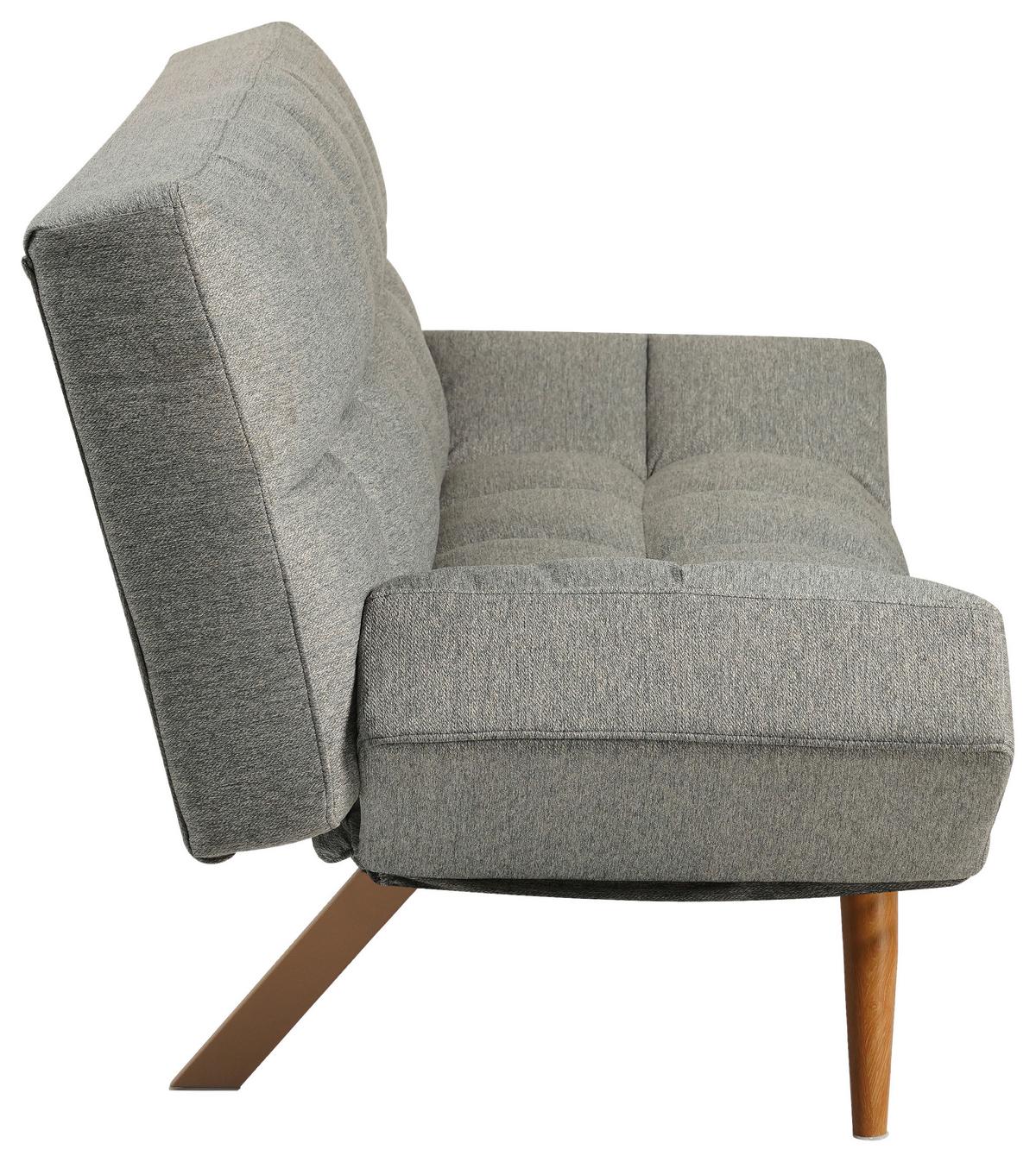 SOFA Z FUNKCJĄ SPANIA ASHTON - kolor naturalny/jasnoszary, Design, metal/tkanina (182/87/82cm) - Livetastic