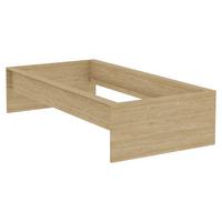 Posteljni Okvir Unit 90 - barve hrasta, Konvencionalno, leseni material (90/200cm) - Based
