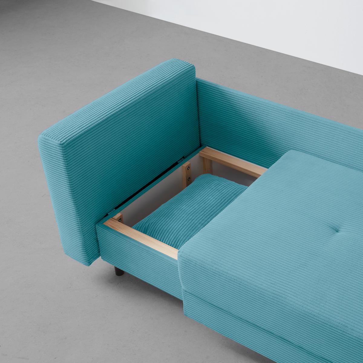 Liege Nova Petrol - Petrol/Schwarz, MODERN, Holz/Textil (85/62/145cm) - Based