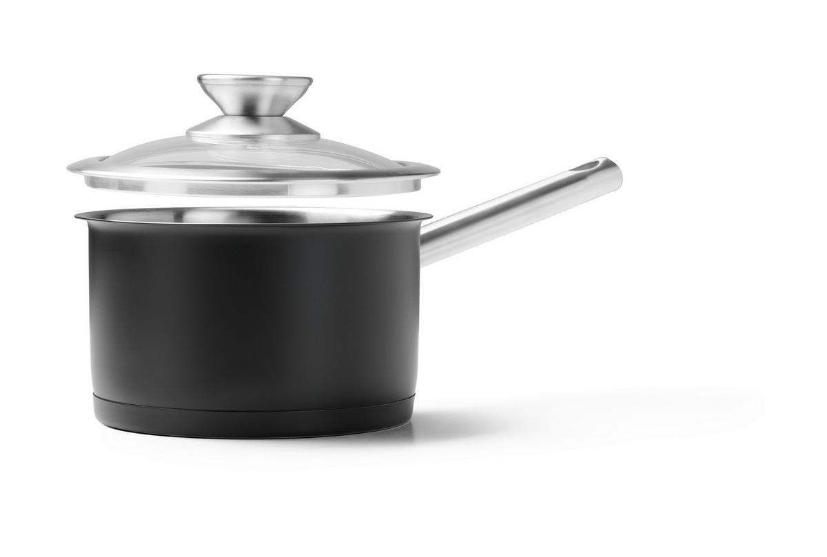 ZESTAW GARNKÓW DAVID - przejrzysty/czarny, Basics, metal/szkło - Homeware Profession.