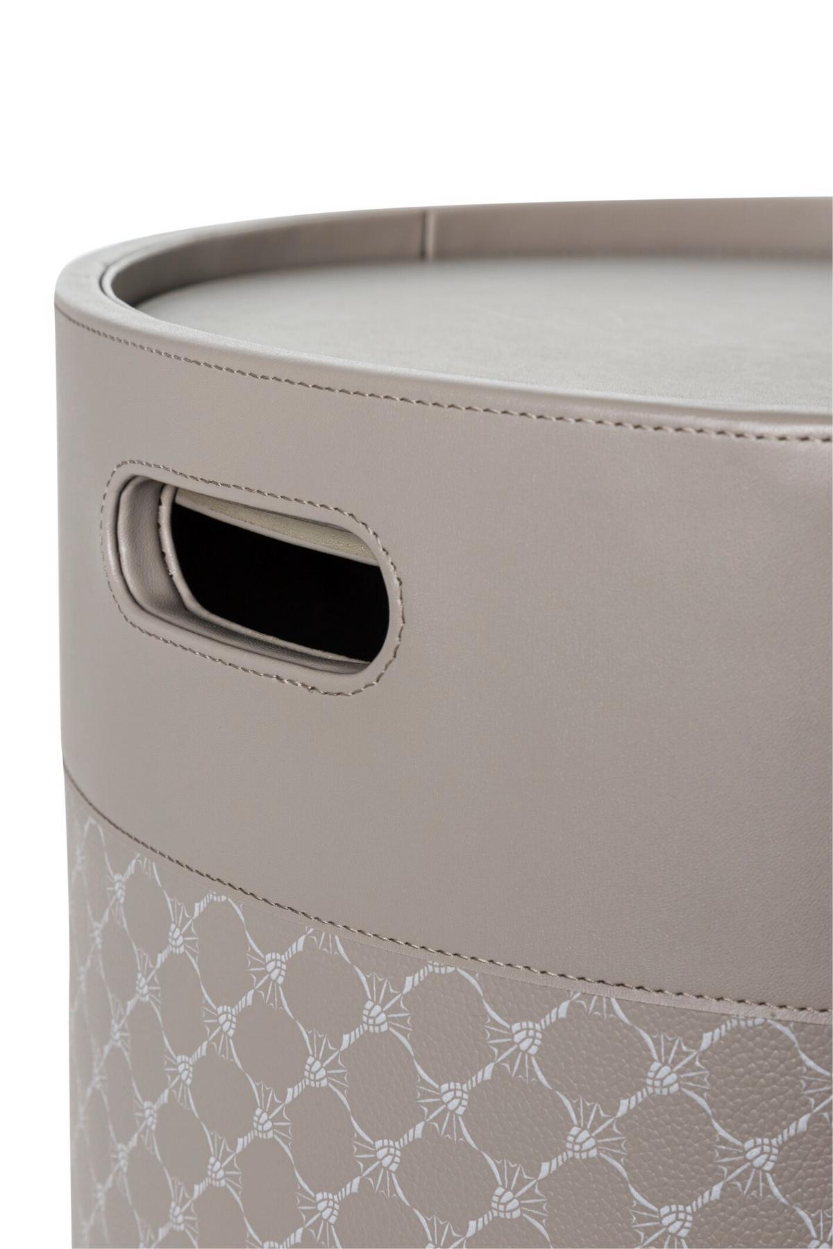 KOSZ NA PRANIE JOOP! CORNFLOWER - biały/szary, Design, tworzywo sztuczne (36,5/36,5/50,5cm) - Joop!