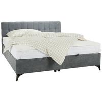 Box Krevet Magic - siva/crna, Konvencionalno, drvni materijal/tekstil (180/200cm) - Modern Living