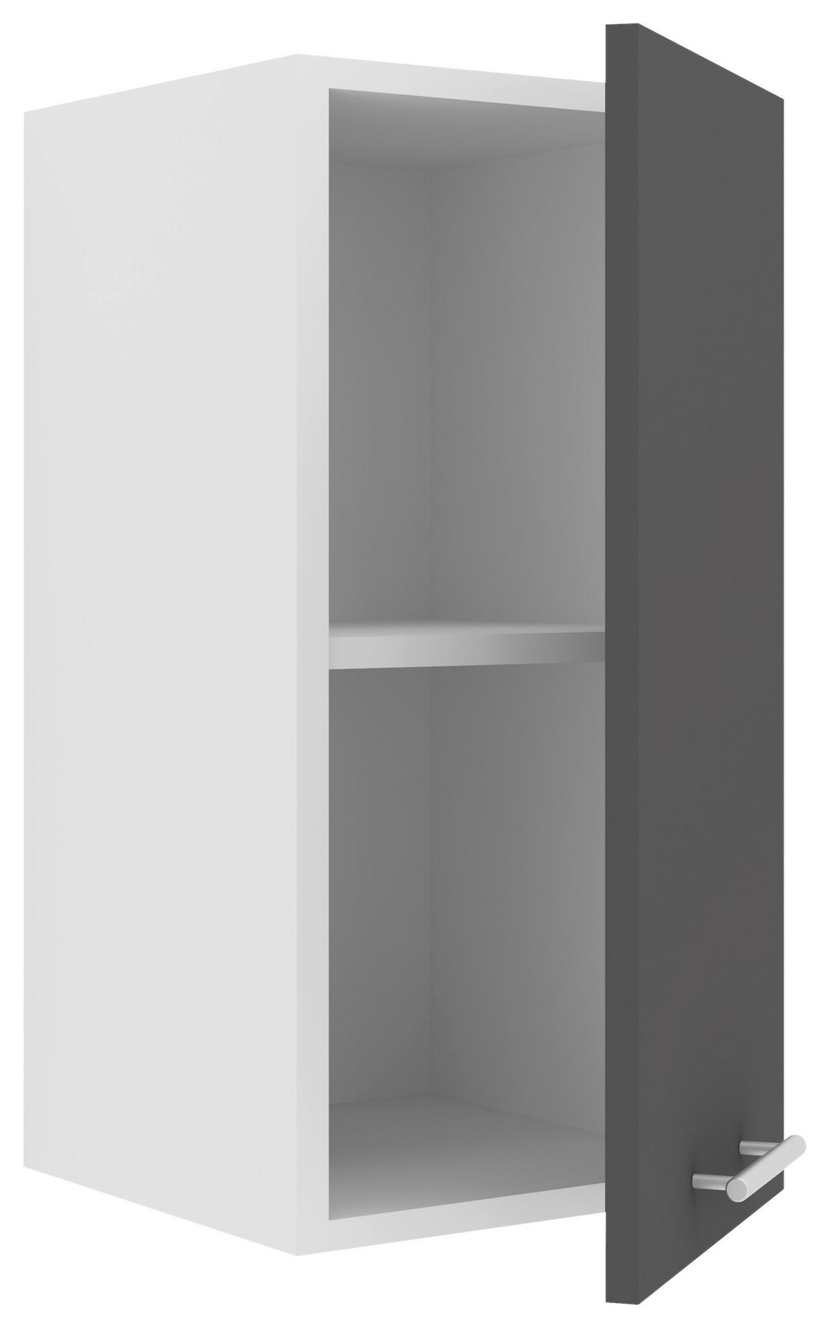 Kuhinjska Zgornja Omarica Esilo, Siva, Bela - bela/barve aluminija, Konvencionalno, kovina/leseni material (30/60/31cm) - MID.YOU