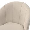 STOL ZOEY - beige/svart, Modern, metall/trä (48/79/61cm) - Bessagi Home