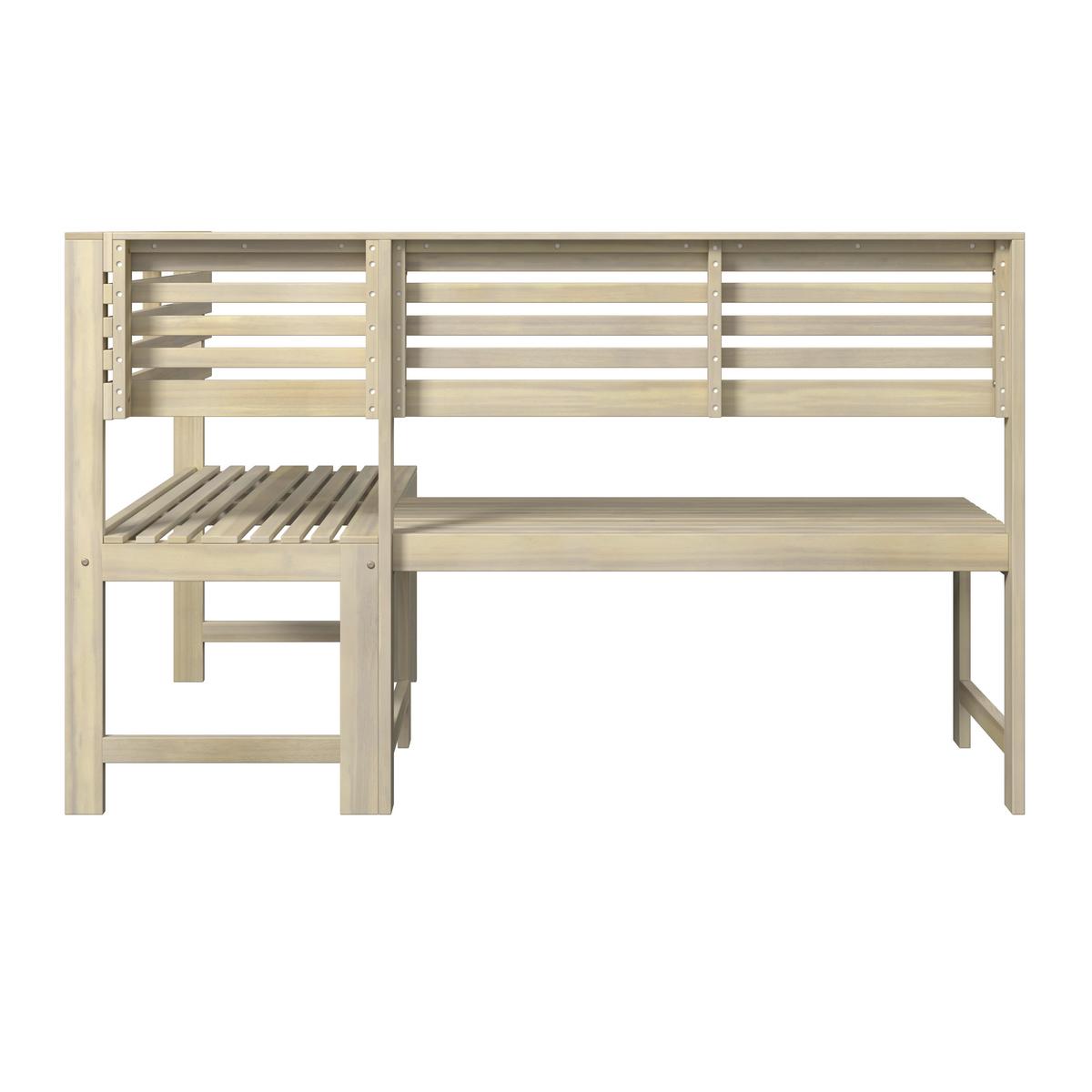 Gartenset Karo Akaziefarben, 3-teilig - Akaziefarben, Natur, Holz (46/99,5/75,5cm) - Mömax