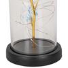 LED-DEKORATIONSLAMPA FLOWI - svart/transparent, Modern, plast (11/21cm) - Mömax
