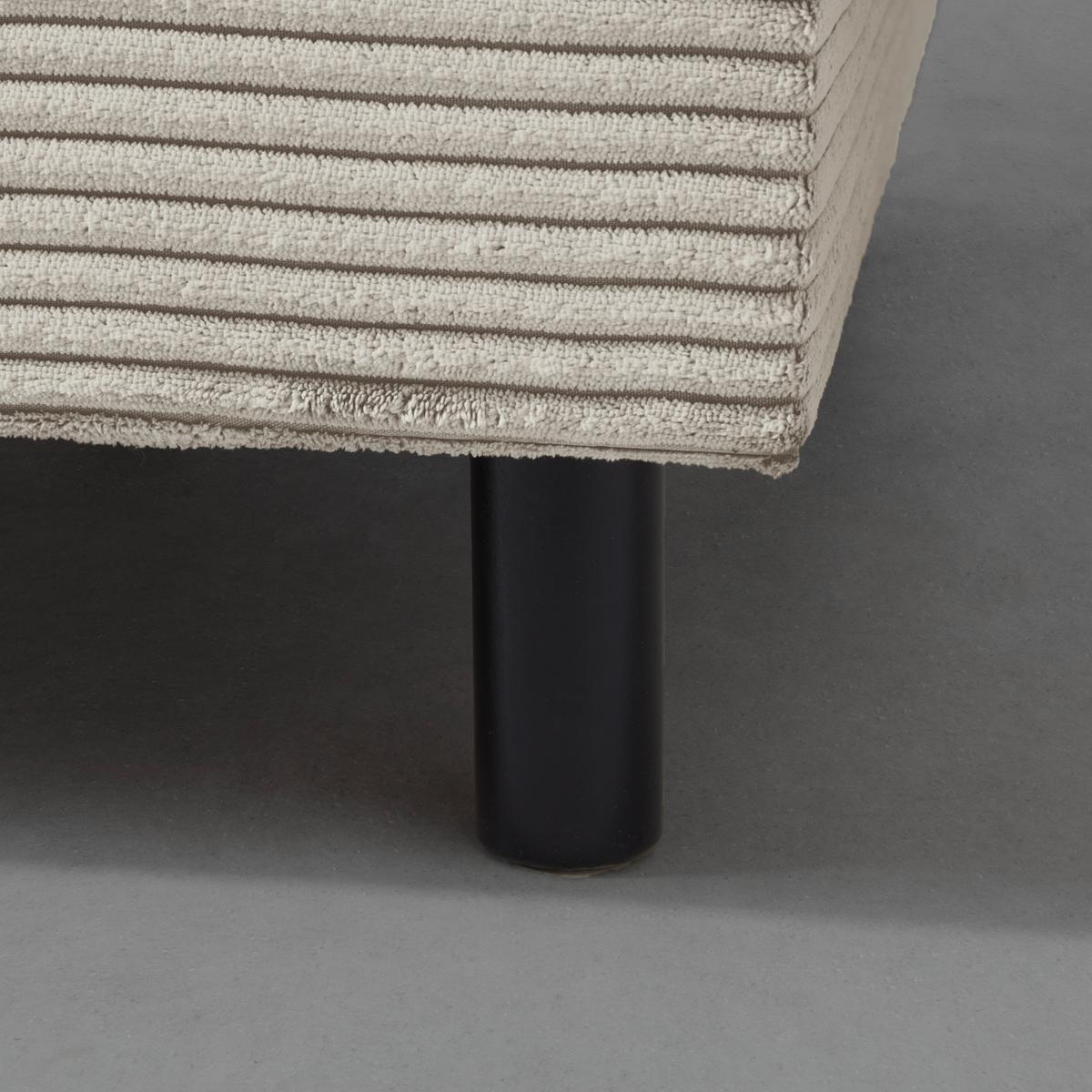 Liege Nova Beige - Beige/Schwarz, MODERN, Holz/Textil (85/62/145cm) - Mömax