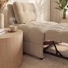 SCHLAFSESSEL LIARA - Beige/Schwarz, MODERN, Holz/Textil (88/87/110cm) - Bessagi Home