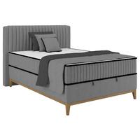 Boxbett Elena Graphitfarben ca. 140x200cm - Orange, KONVENTIONELL, Holz/Holzwerkstoff (140/200cm) - Sembella
