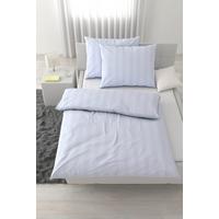 Lenjerie de pat, Xenia Streif 2x50x70/200x220 cm - alb, Modern, textil (200/220cm) - Premium Living