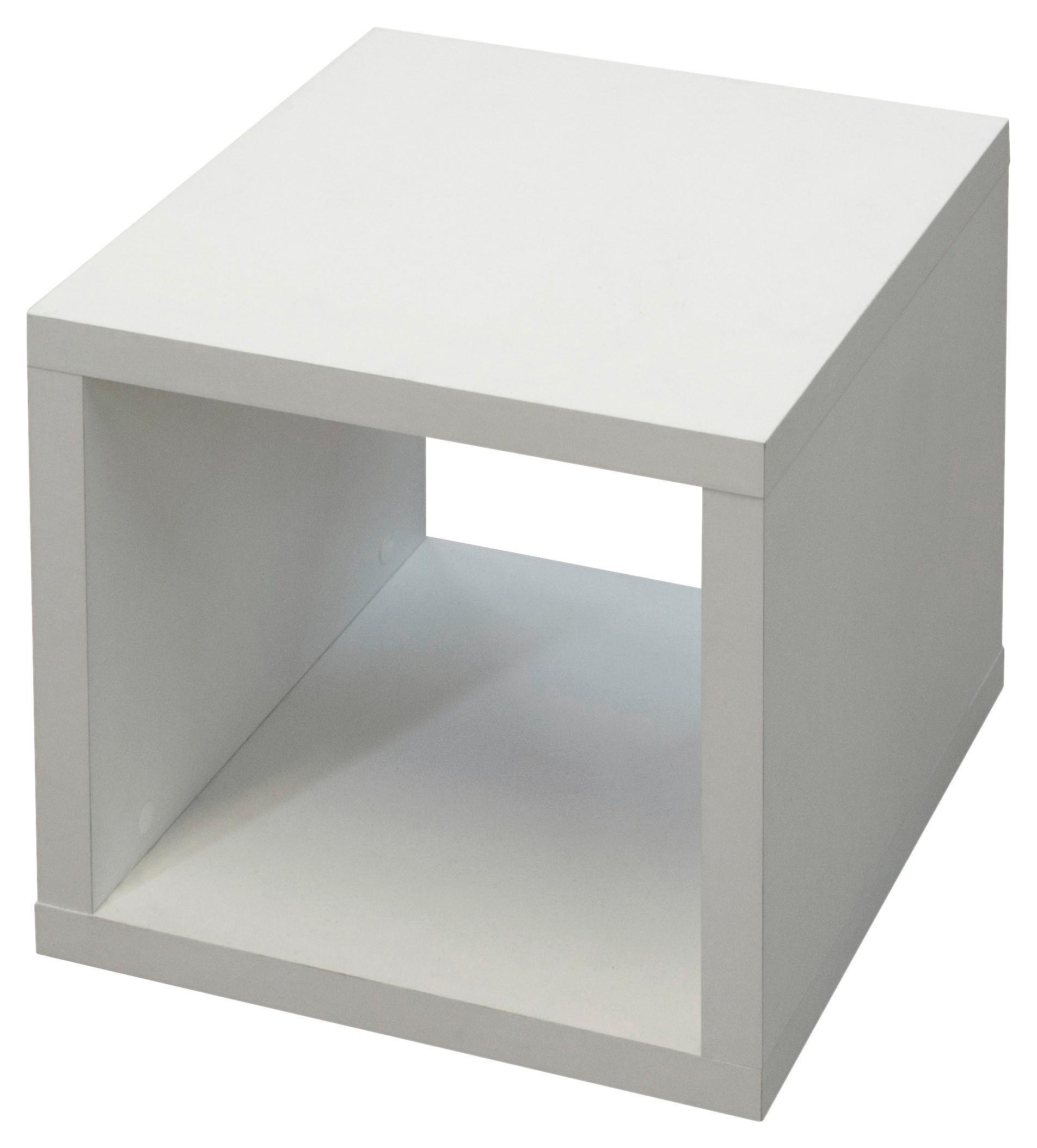 Beistelltisch Mister Office in Weiss - Weiss, Modern, Holzwerkstoff (40/41/40cm) - Mömax
