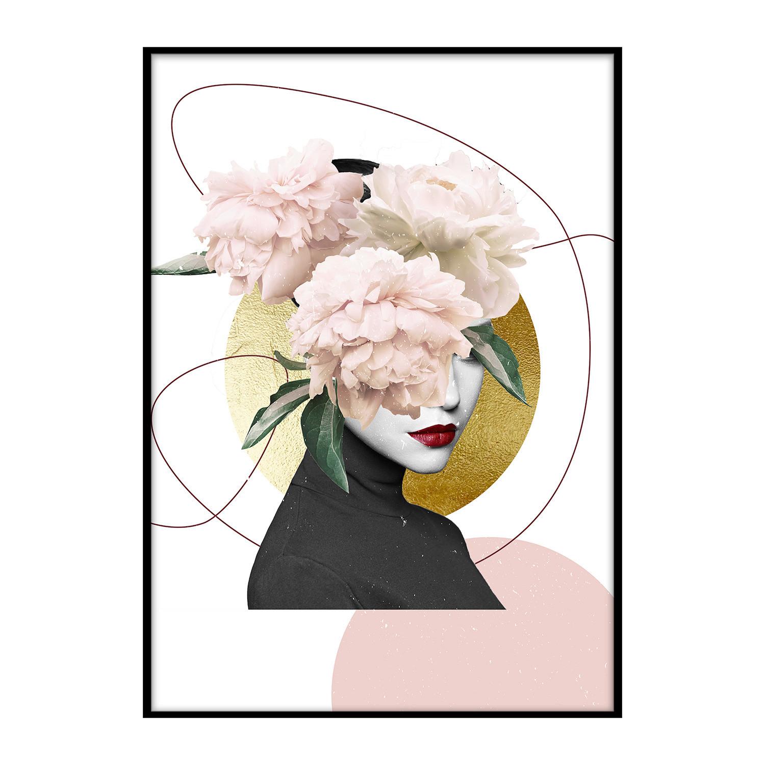 Kép Elena - fekete/többszínű, faalapú anyag/papír (50/70cm) - Mömax